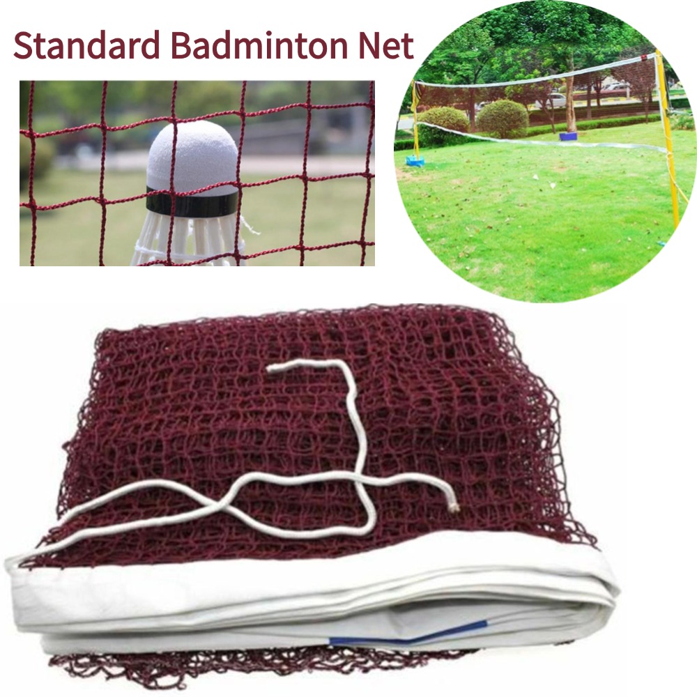 Badminton Shuttlecock - ตาข่ายแบดมินตันมาตรฐานสำหรับฝึกซ้อมแบบมืออาชีพ พกพาสะดวก พับเก็บได้ ใช้ได้ทั้งกีฬาแบดมินตันและเทนนิสกลางแจ้ง
