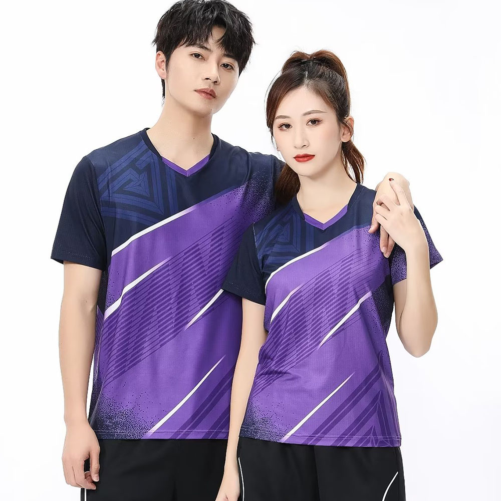 Badminton Jersey - เสื้อยืดผู้ชายผู้หญิงเทนนิสเด็กปิงปองแขนสั้น Baju atasan olahraga แห้งเร็วคู่ครอบครัววอลเลย์บอลแบดมินตันฤดูร้อน2023