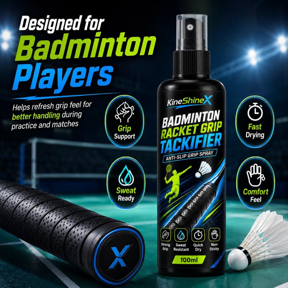 สเปรย์กันลื่นสำหรับไม้เทนนิสแล - Badminton Grip บทวิจารณ์และราคา