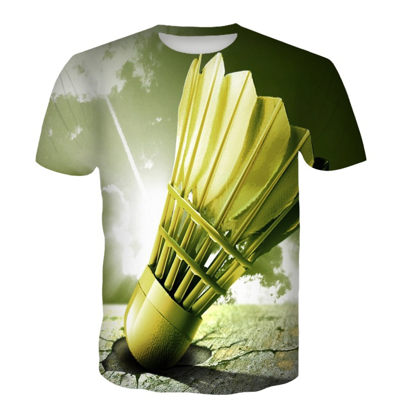 เสื้อยืดแบดมินตัน ลายลูกขนไก่  - Badminton Shuttlecock บทวิจารณ์และราคา