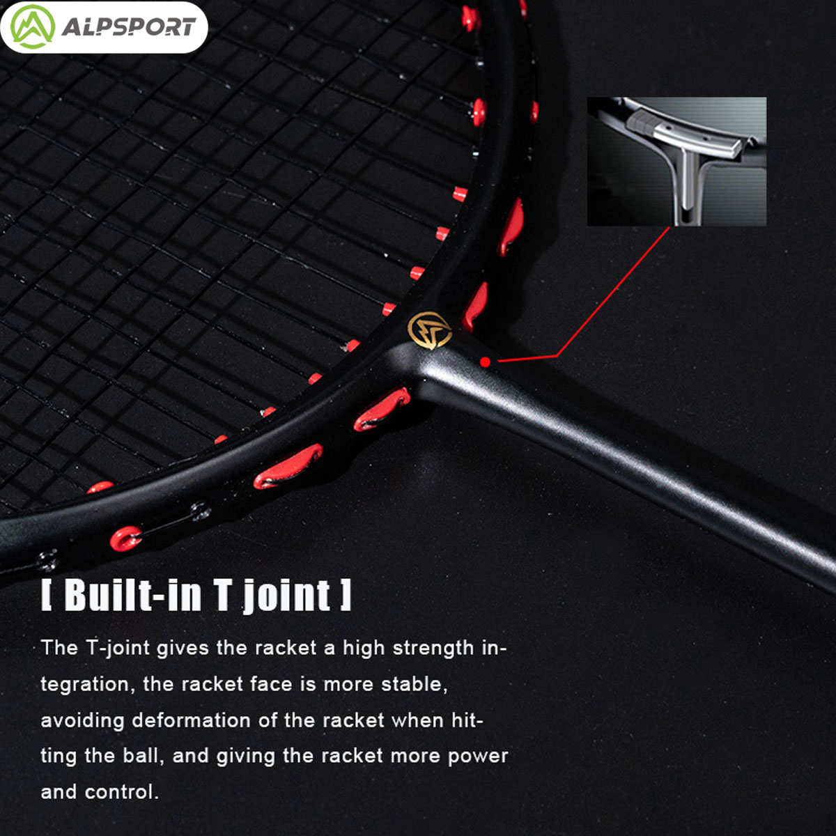แอลป์สปอร์ต MH-V5 5U 75g หยัก  - Badminton Racket Carbon บทวิจารณ์และราคา