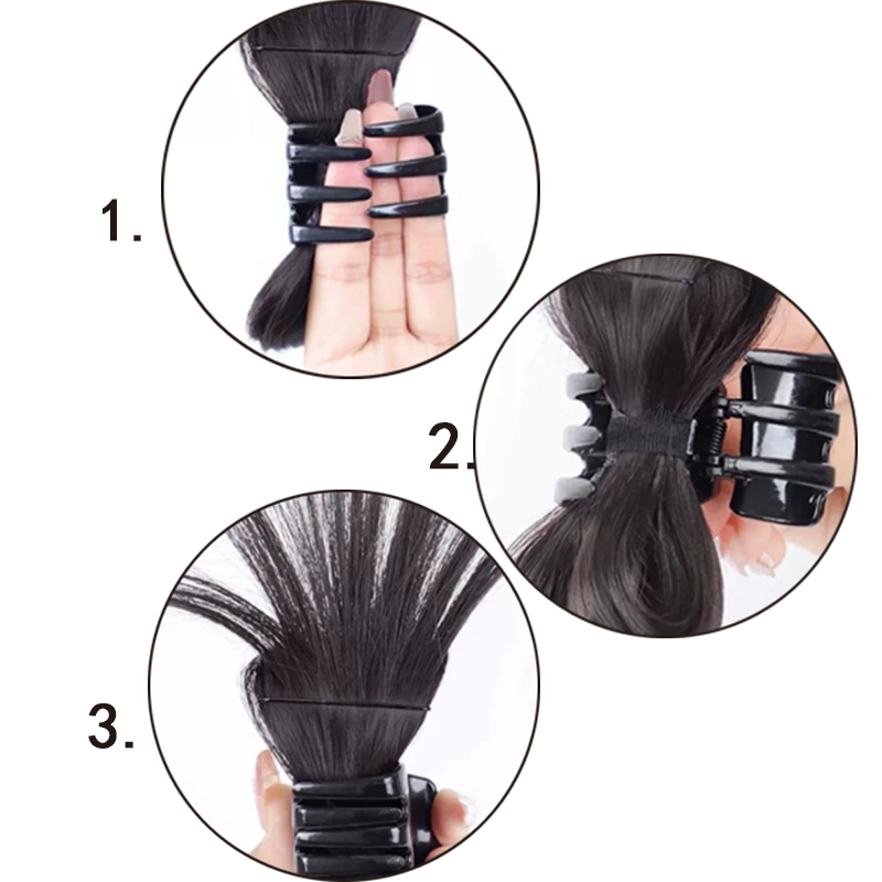 ผู้หญิงสังเคราะห์ครึ่งผม Claw  - Feather Shuttlecock บทวิจารณ์และราคา