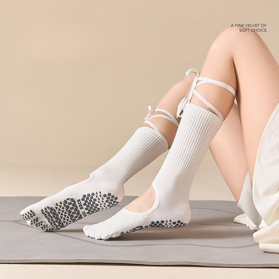 ถุงเท้าโยคะแบบผูกเชือกสำหรับผู - Sports Grip บทวิจารณ์และราคา